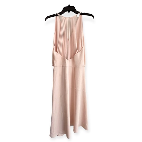 Reiss Pink Talin Strappy Back Midi Dress Size UK14/US10 NWT Flaw (Read) - Picture 9 of 14